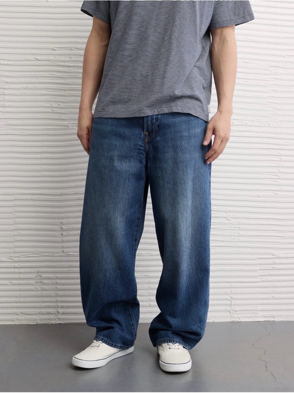 American Eagle Outfitters baggy Wide-Leg Jeans in Blue 34x34
